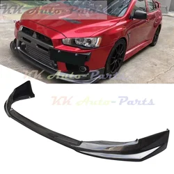 Przedni spojler z włókna węglowego Zderzak Podbródek w stylu H2 do Mitsubishi Evolution EVO X 10 Lancer 2008-2016 Auto Tuning