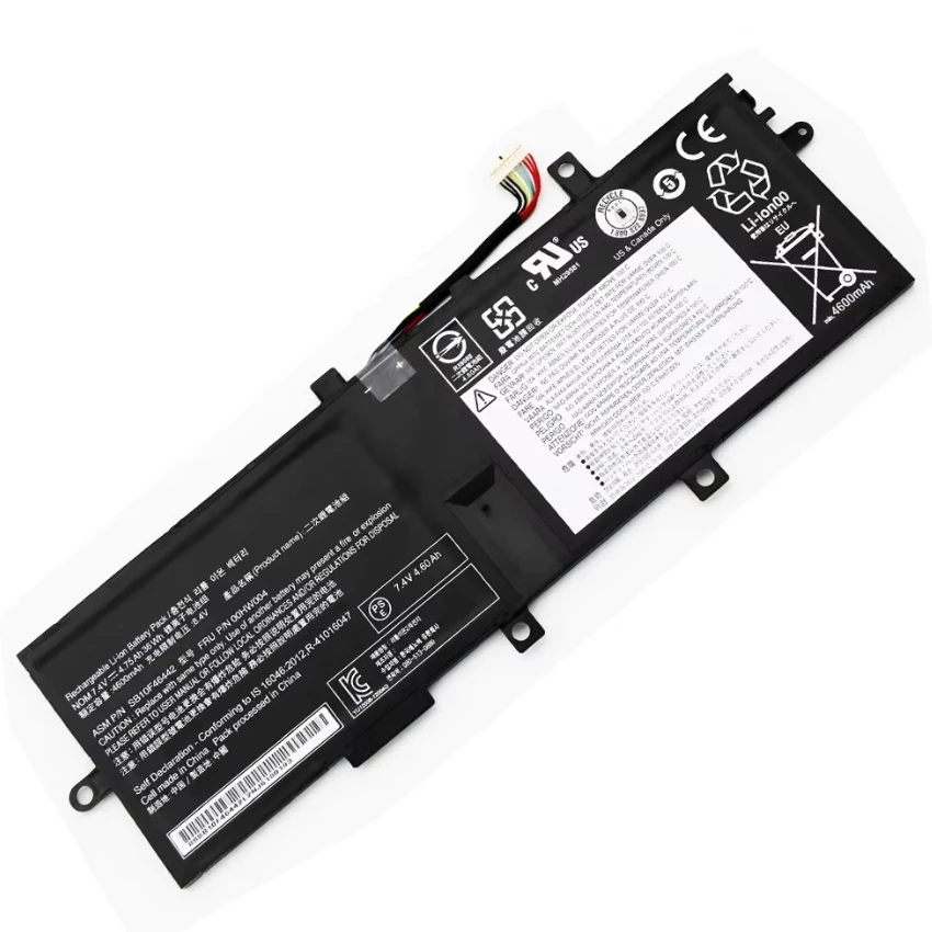 Laptop Battery 00HW004 00HW005 00HW010 00HW011 SB10F46442 SB10F46443 SB10F46448 SB10F46449 For ThinkPad Helix 2 Series 7.4V/36WH