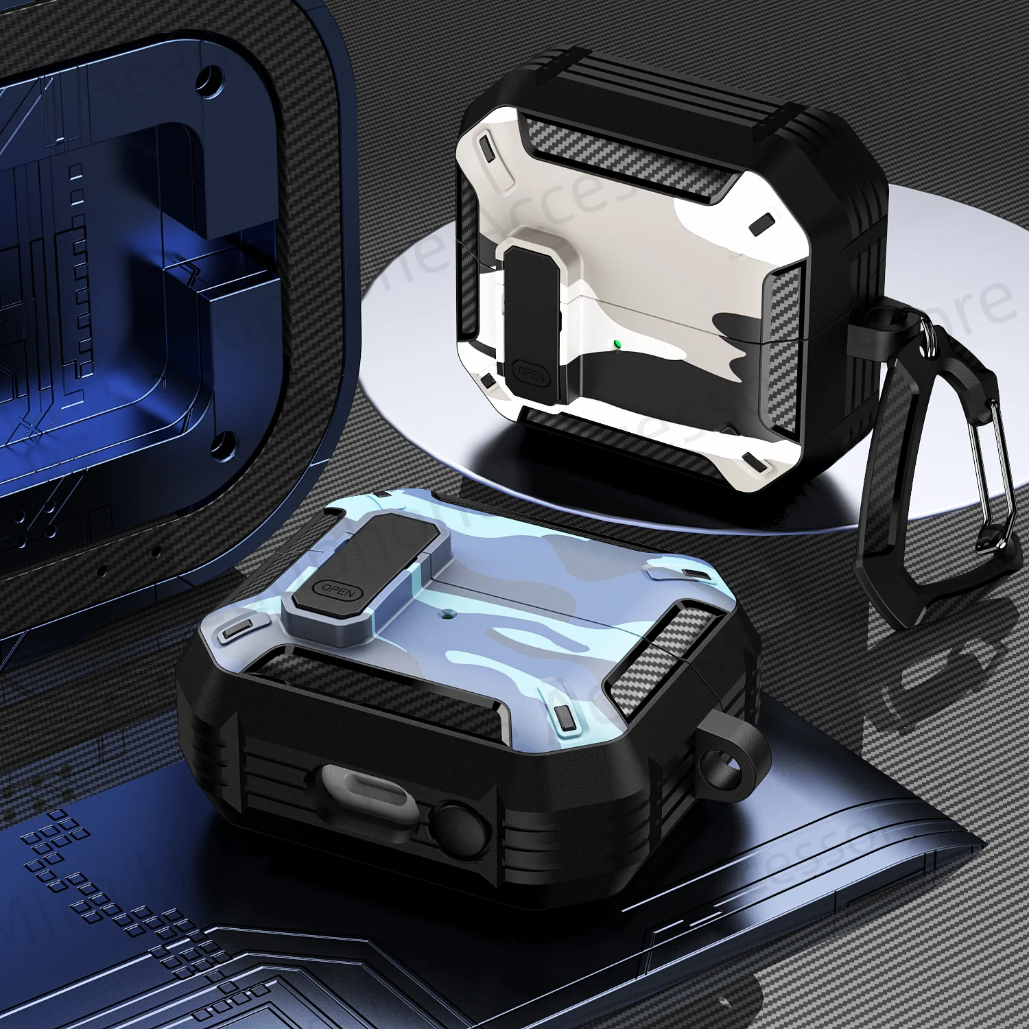 غطاء حماية لسماعات الأذن لهاتف سامسونج Buds3 حافظة حماية من الخدش لهاتف سامسونج جالاكسي Buds3 Pro Buzz 3 Pro