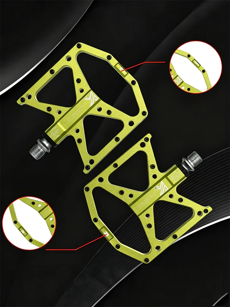 AliExpress KRSEC Ultralight MTB Flat Foot Pedals CNC Aluminum Alloy 9/16" Sealed 3 Bearing Anti-slip Bicycle Pedals for Mountain Bike Parts
