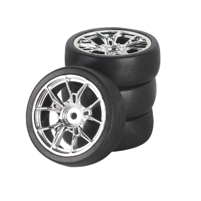 Q0KB 4PCS Remote Control Car Wheel Tyre Set 31mm for LD18 Remote Control Drift Car Modification Wheels Vehicle Part