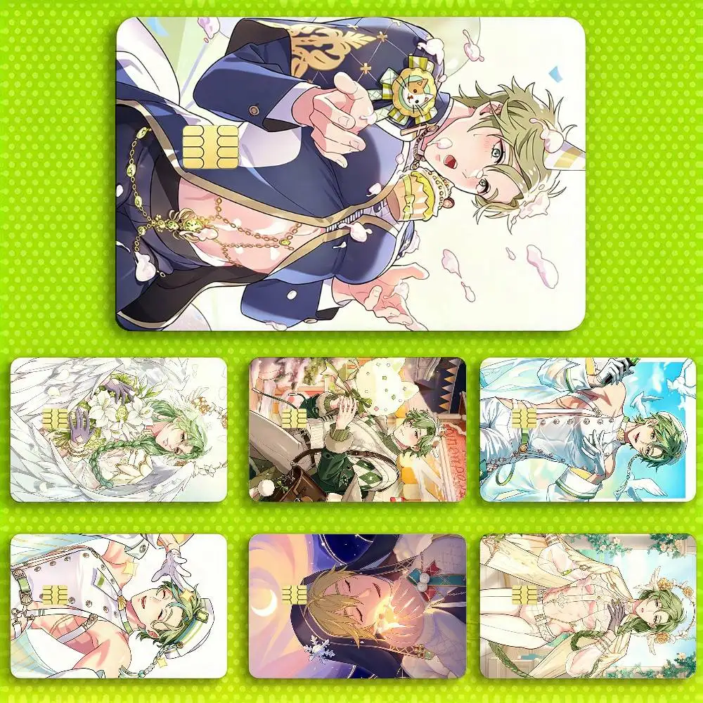 O-Olivine Nu Carnival 4pcs 1Set Laser Holographic Sticker Skin Cover for Credit Bank Debit Card