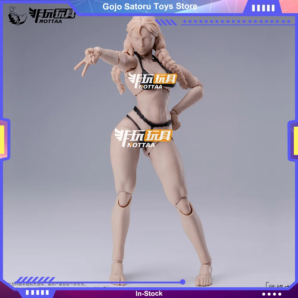 

Notaman NT-04 1/12 Girl Joint Body with Head Action Figure Sculpt Super Flexible 16cm Female anime model White Yellow Body Dolls