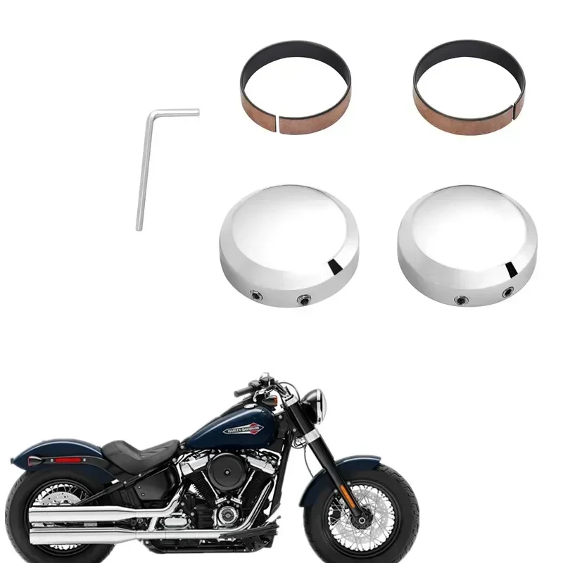 For Harley Sportster 2014-2020 Softail Dyna 2009-2020 Moto Parts Acsessories Front Fork Stem Upper Nut Covers