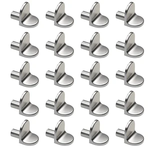 L-SHARED STUDS SUPPORT, PEGS PINS PLUGS, CABINET SEPARATOR, FIXED WOOD GLASS LETTER, FURNITURE SUPPORT, 5MM, 20PCS 6 Main Sales Support Shelf - №6