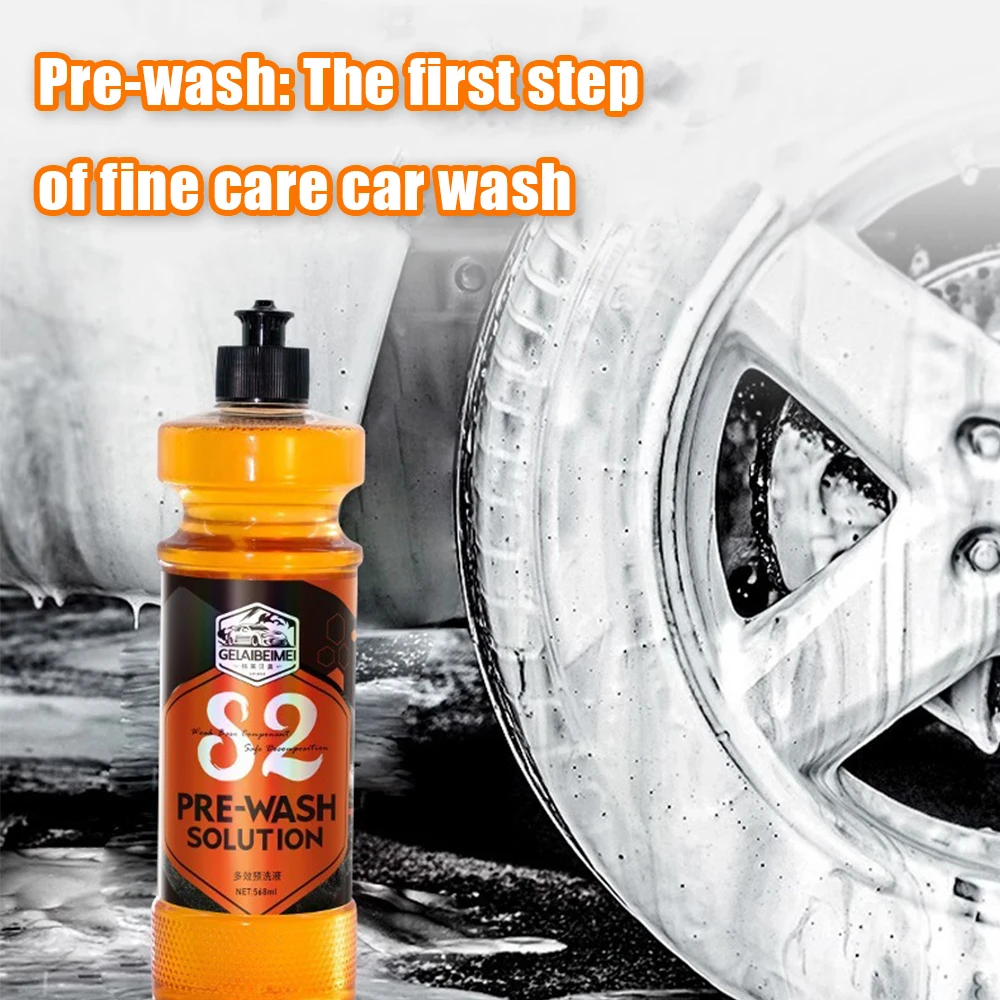 568ml Car Pre-Wash Liquid High Foam Agent for Dirt Softening S2 Scratch Prevention Auto Advanced Cleaning for Buick Cadillac BYD