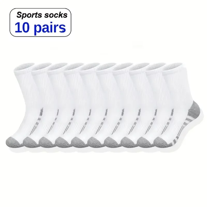 10/30 Paar hochwertige, weiche und bequeme Herren-Laufsocken, sommerliche, schweißableitende und atmungsaktive Basketball-Sportsocken