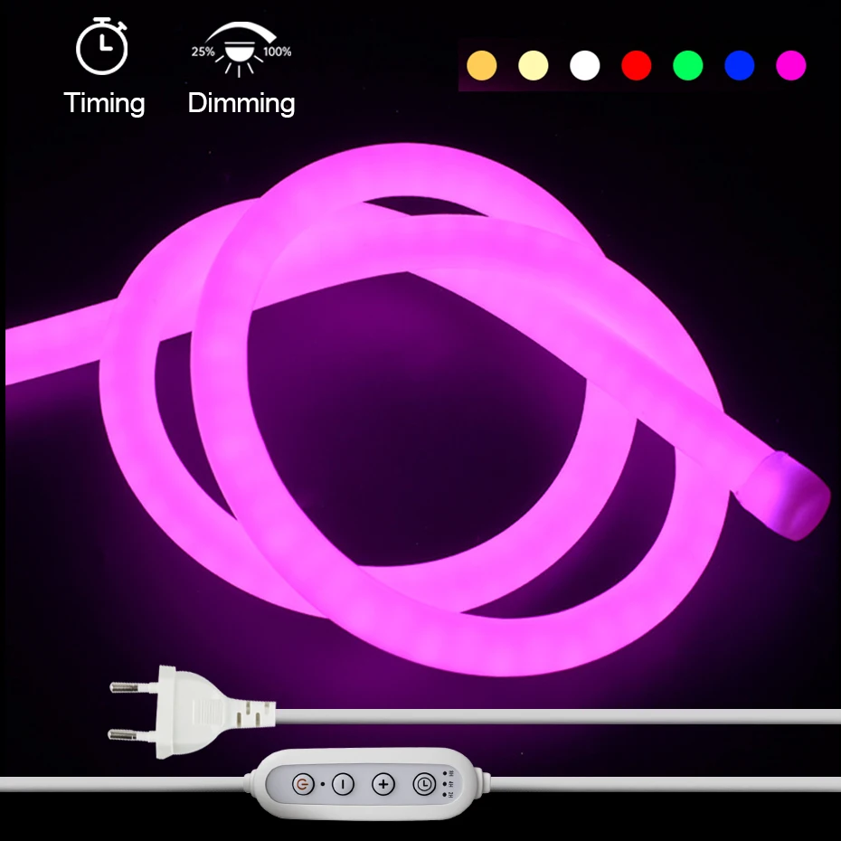 AC220V Round Neon T…