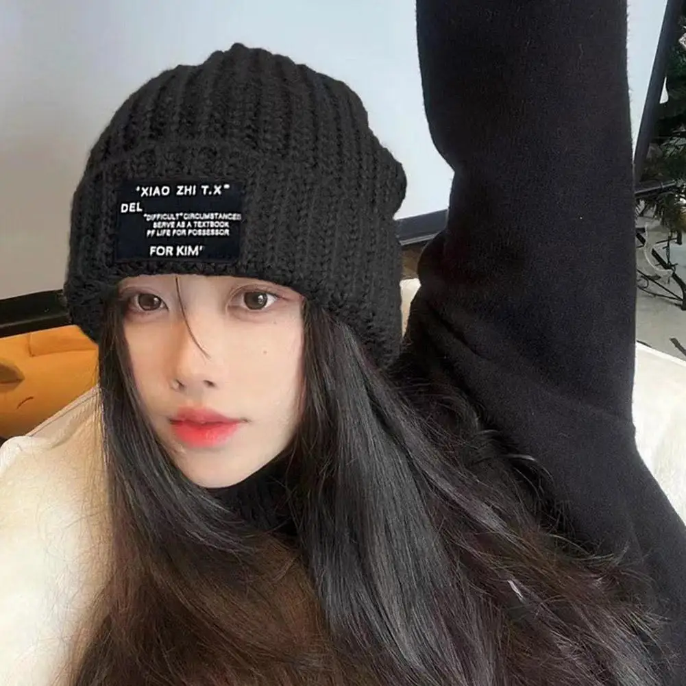 Fashionable Men's Autumn And Winter Knitted Hats Large Size Warm Cold Beanie Hat Loose Big Head Ware Knitting Hat For Men