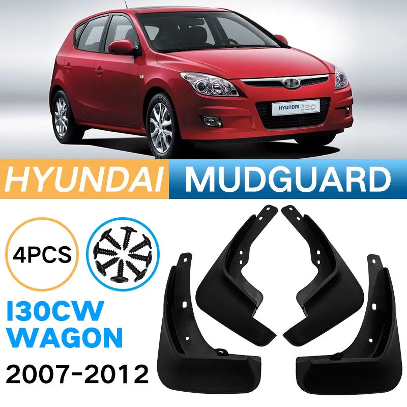 for Hyundai i30 i30cw Wagon 2007~2012 FD 2008 2009 2010 2011 Car Fender Mudguard Mud Flaps Guard Splash Flap Car Accessories
