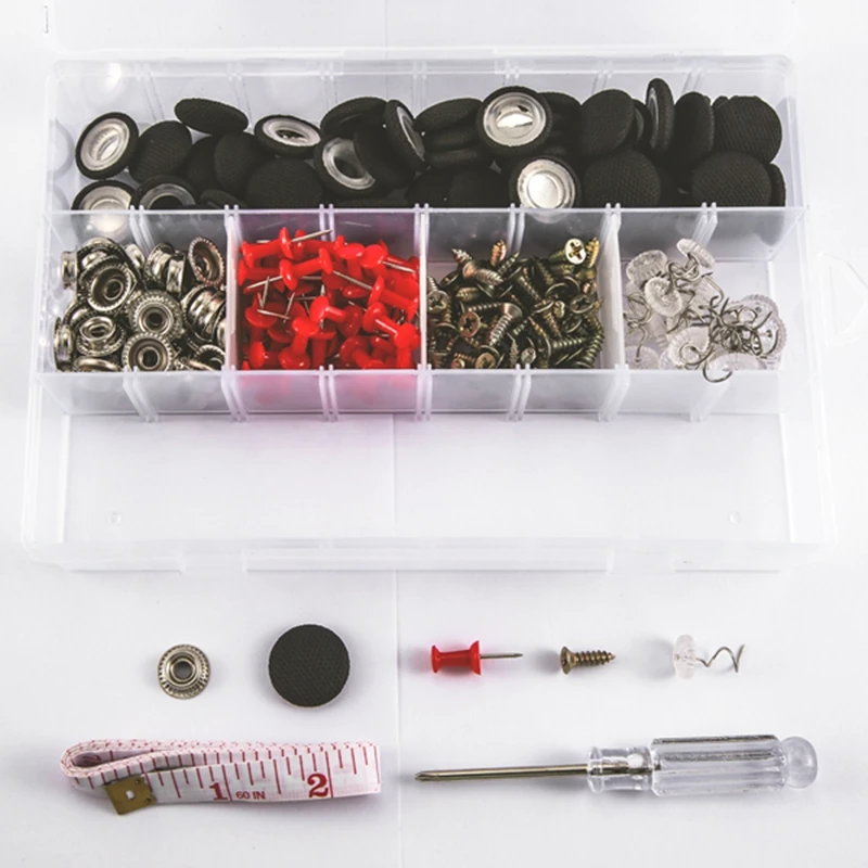 

272Pcs Car Ceiling Repair Rivets Car Roof Repair Rivet Kit With Torsion Pin And Installation Tool Kit