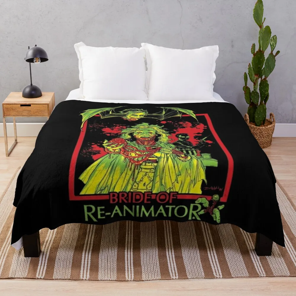 reanimator, classic movie poster Throw Blanket blankets and throws Bed Quilt Blankets