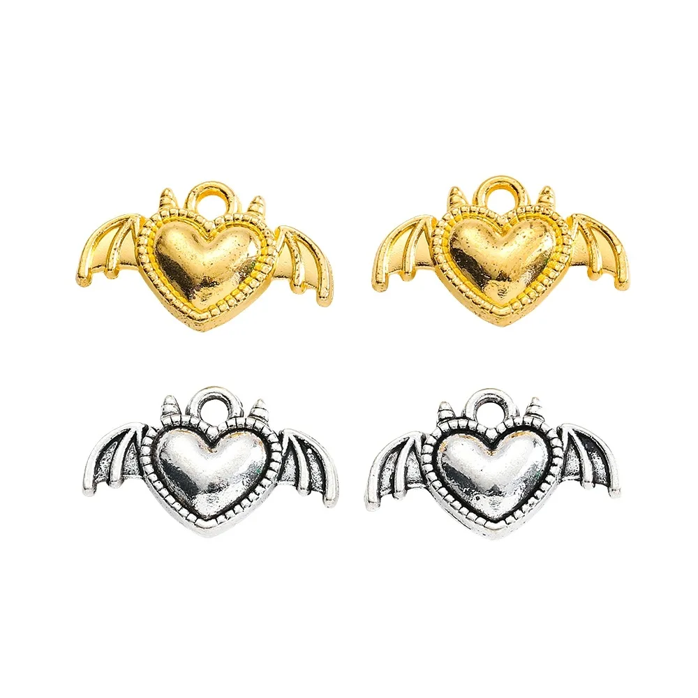 

WZNB 20 шт. DIY ретро крылья любви сплав кулон ювелирные аксессуары для ожерелья браслет серьги украшения