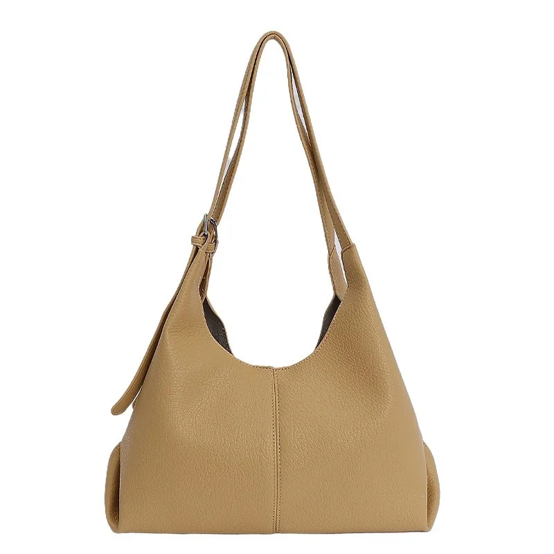 Women's Large Capacity Underarm Shoulder Bag Korean Minimalist Slouchy Design Casual Commute Office