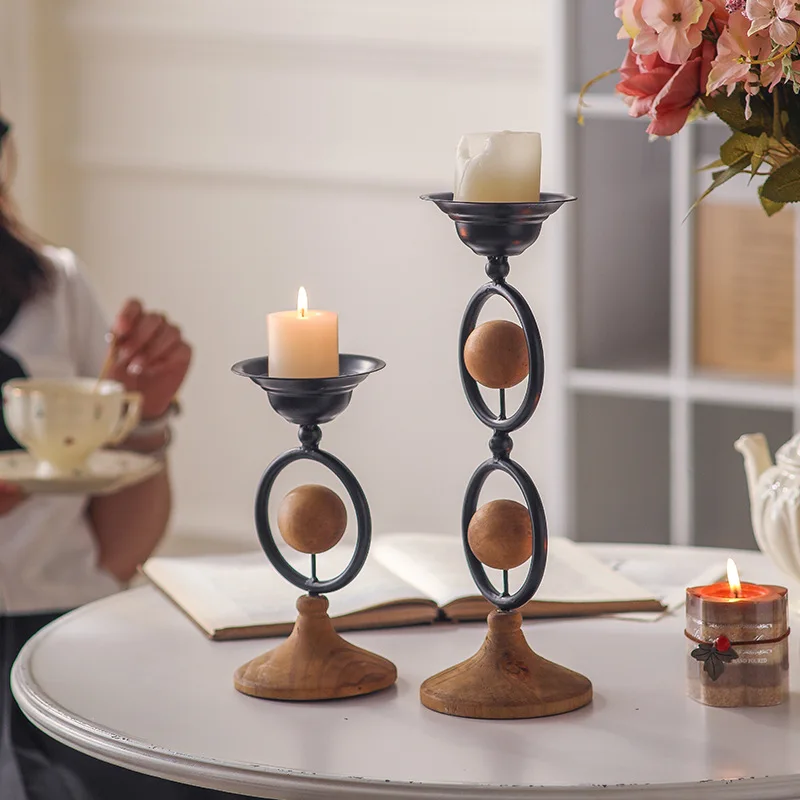 Wabi Sansan Wind Entrance Table Decorative Candlestick Living Room Atmosphere Crafts Studio Antique