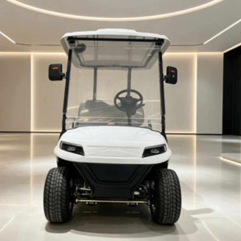 72V Lithium Battery Electric Golf Cart Suitable For Golf Courses With 12-Inch Off-Road Tires Side Mirror With Turning Light