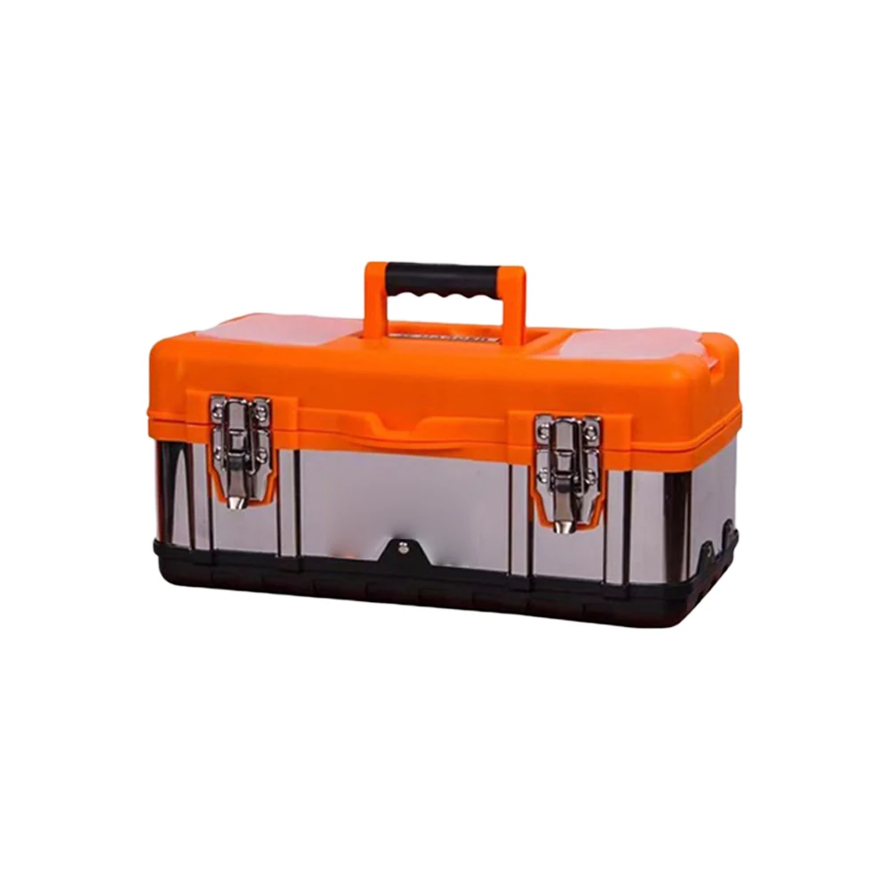 

Tool Box Portable Lockable Storage Removable Tray Organizer Large Capacity For Home Organizers Tool Accessory In Stock