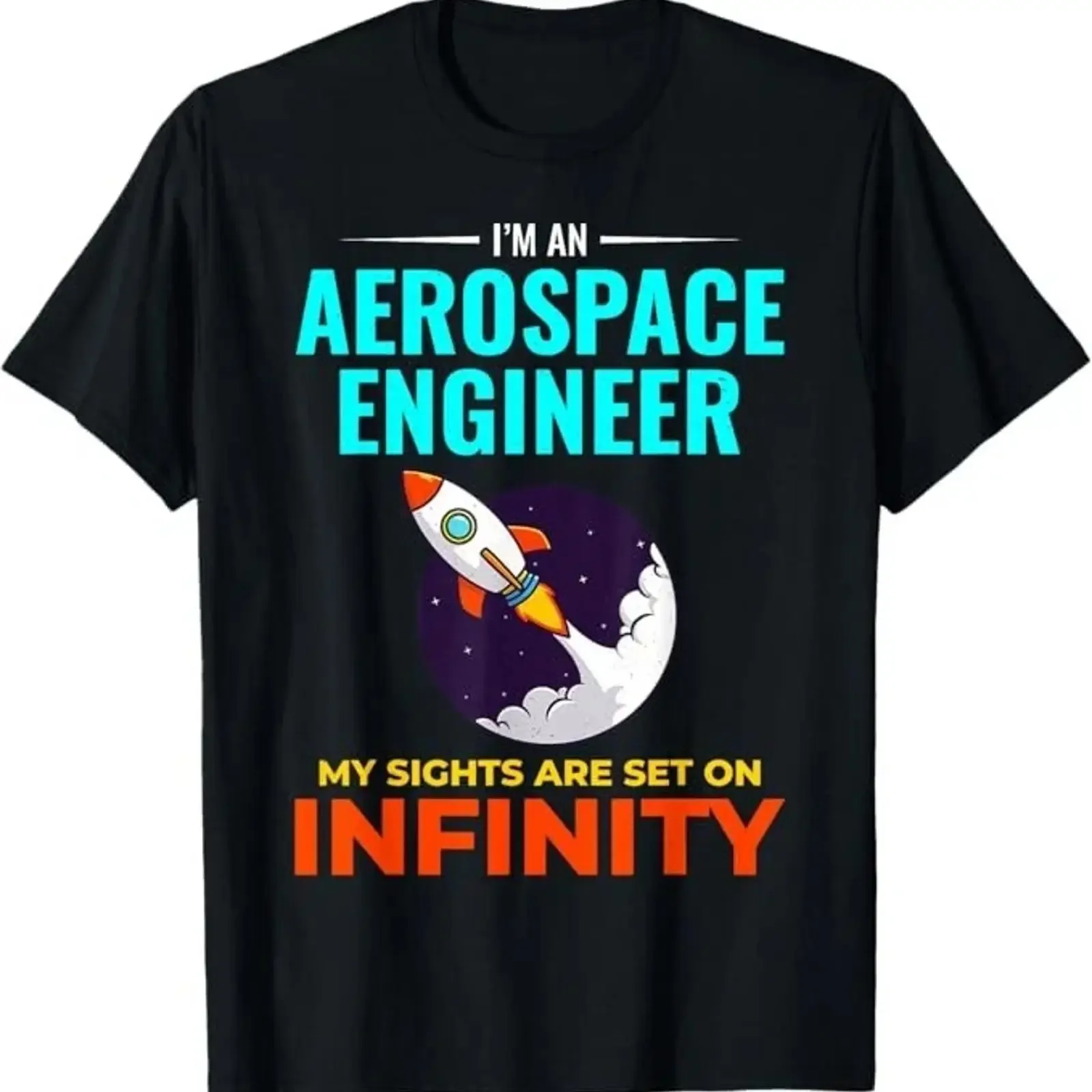 Aerospace Engineer Rocket Scientist Space Science Aviation Aeronautical T Shirt vintage Washed Unisex graphic Casual