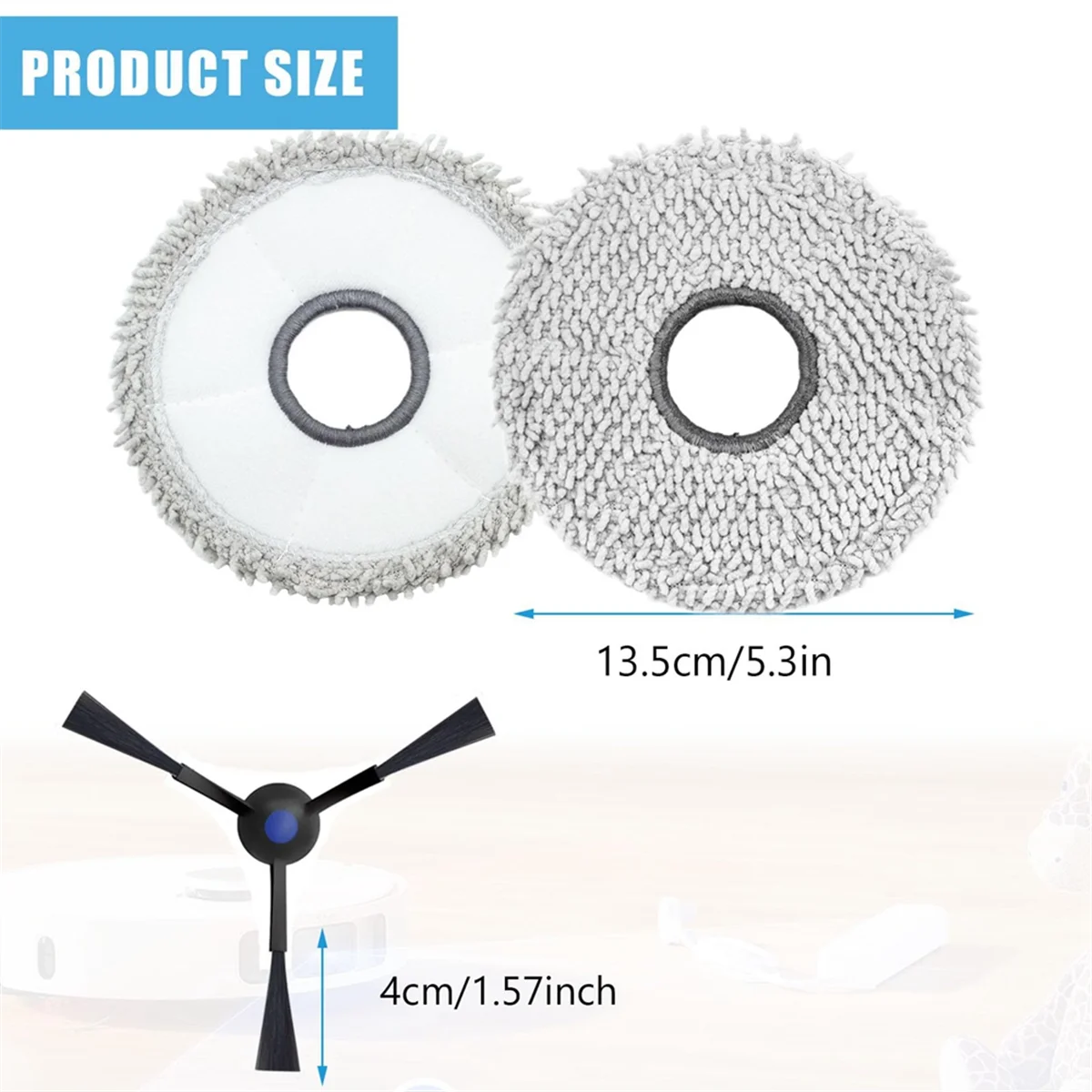 A58E-مسح ملحقات فرشاة جانبية لـ ECOVACS DEEBOT T30 Pro Omni / T30 Omni جهاز آلي لتنظيف الأتربة استبدال جزء