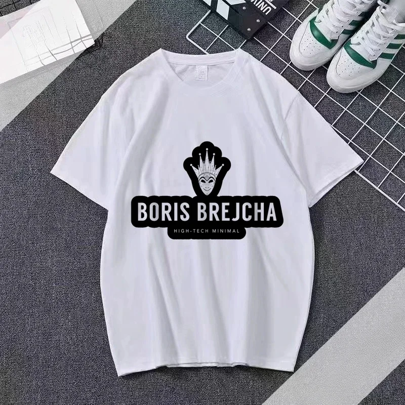 Summer O-Neck Short Sleeve Street Fashion Clothing DJ Boris Brejcha Classic Pattern T-shirt Unisex Comfortable Tops vintage