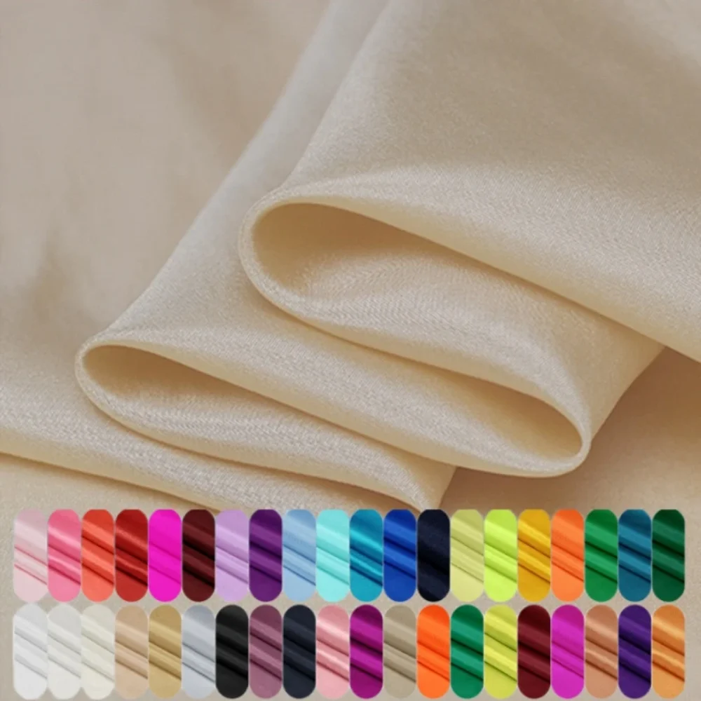 

Ткань Habotai из чистого шелка, брендовая модная дизайнерская одежда, весна-лето, рубашка для платья, мягкая ткань на метр, материал для шитья своими руками