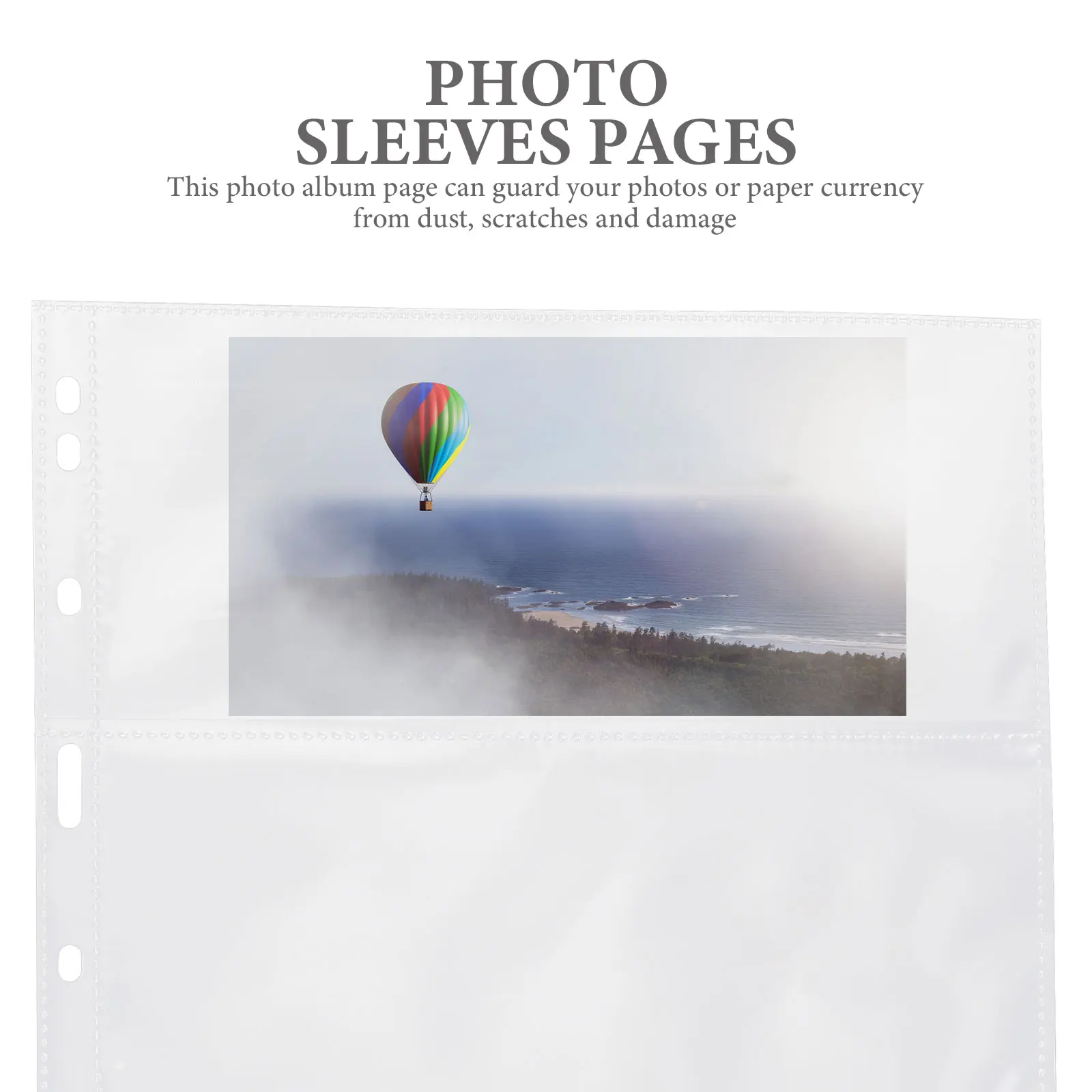 Photo Albums Banknote Book Postcards Tickets Holder Pages Frame for Bills Sleeves Photo Album Pages Transparent