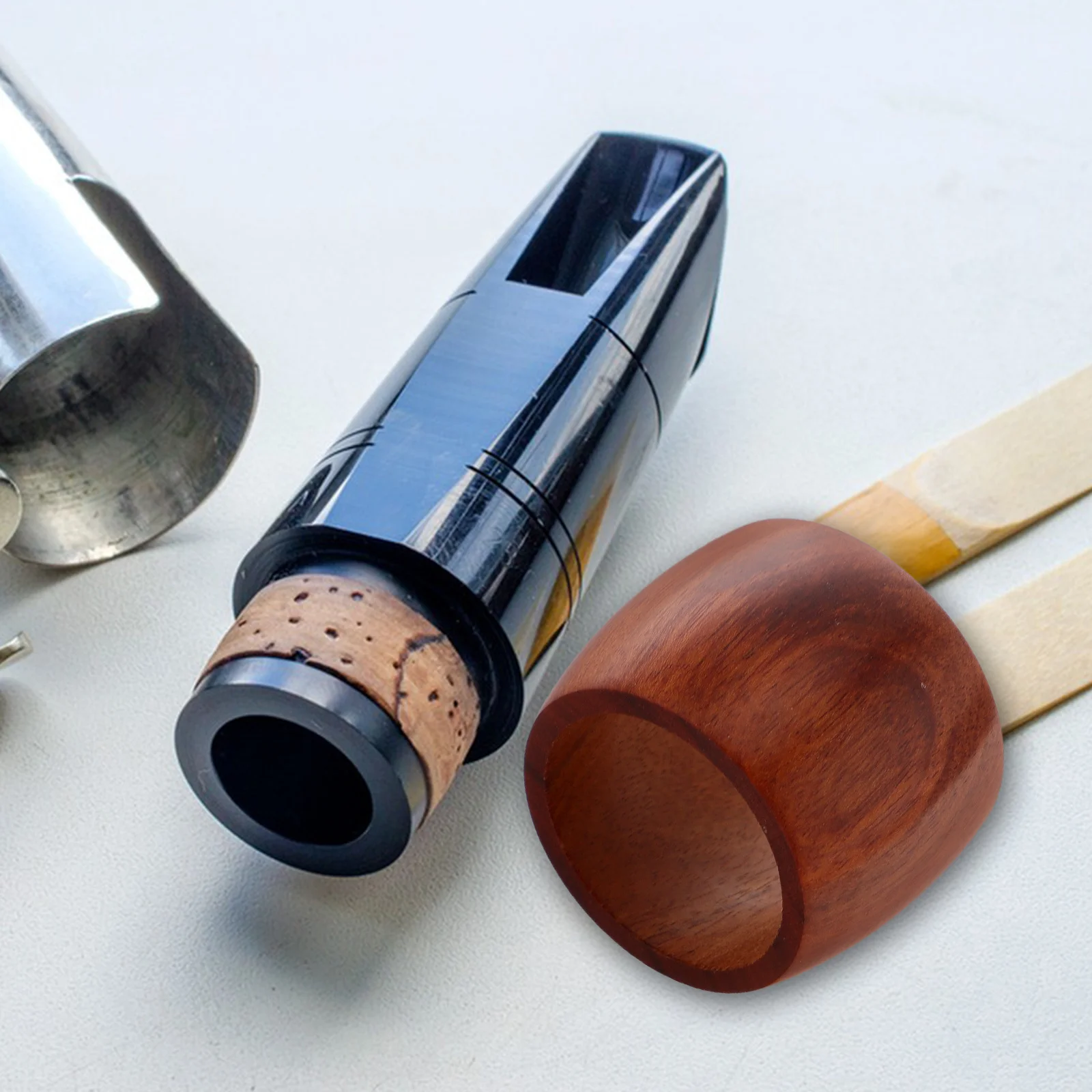 الكلارينيت المعبرة الخشب كليب ضمد Handpolished دائم صالح ألتو ساكس الكلارينيت أجزاء المعبرة المشبك ألتو ضمد