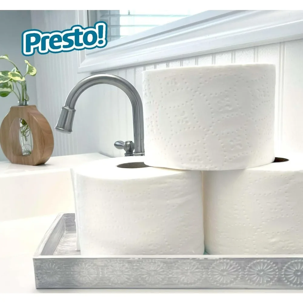 Papel higiénico ultrasuave de 2 capas, 24 Mega Rollos familiares = 120 rollos regulares, 6 unidades (paquete de 4), sin perfume