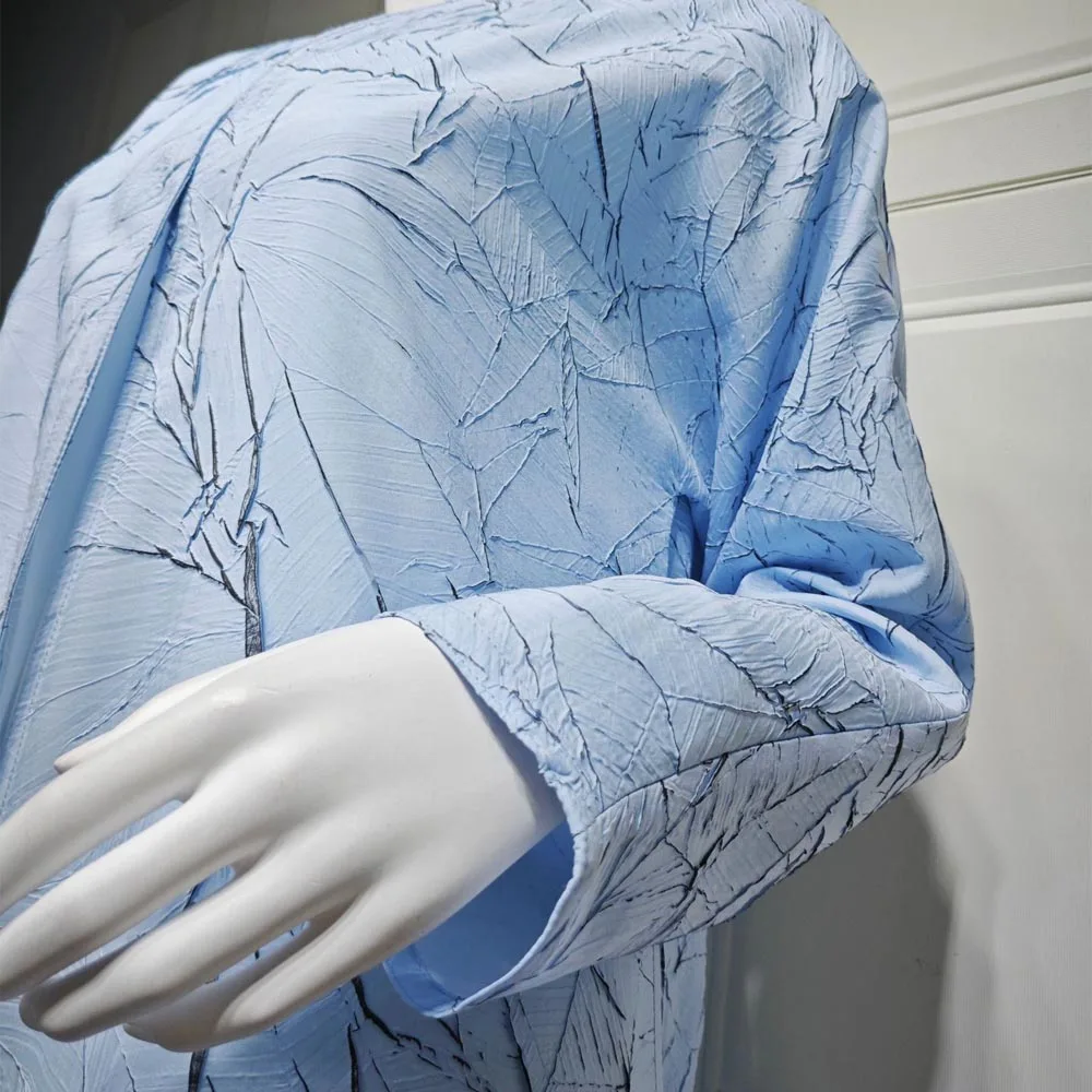 Elegante jacquard Dubai Abaya da donna, Kimono Abaya a maniche lunghe Capispalla musulmano, Abito da golf modesto Abiti islamici Abito Hijabi