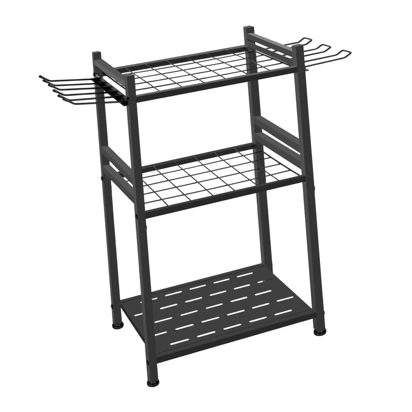 สวนเครื่องมือOrganizer Space Saving Stableผู้ถือเครื่องมือเหล็กคาร์บอนYardเครื่องมือสําหรับไม้กวาดพลั่วRake Hoeยาวเครื่องมือ