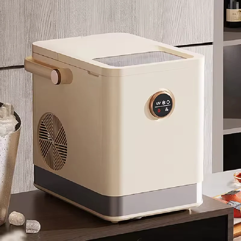 Portable Ice Maker 1.5L, 220V Mini Electric Machine for Home/Dorm/Cafe with Automatic Clean & Energy Saving Campus Use