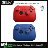 AKNES 8Bitdo Ultimate Bluetooth Controller Wireless Gamepad with Hall Effect Sensing Joystick for Switch Windows Steam