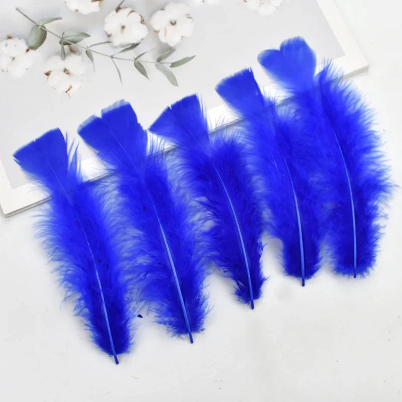 Truthahnfedern für Bastelarbeiten, 12–17 cm, 5–7 Zoll, für Traumfänger, zur Dekoration, zur Herstellung von Schmuck, für Handarbeiten, Nadelarbeiten, als dekoratives Zubehör. – Detail 5