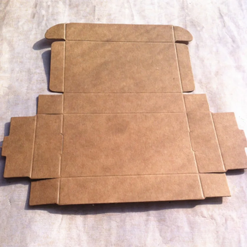 100pcs/lot-11*6*2.2cm Brown Carton Kraft Box, Gift Packing Boxes, Soap Packaging, Storage Item
