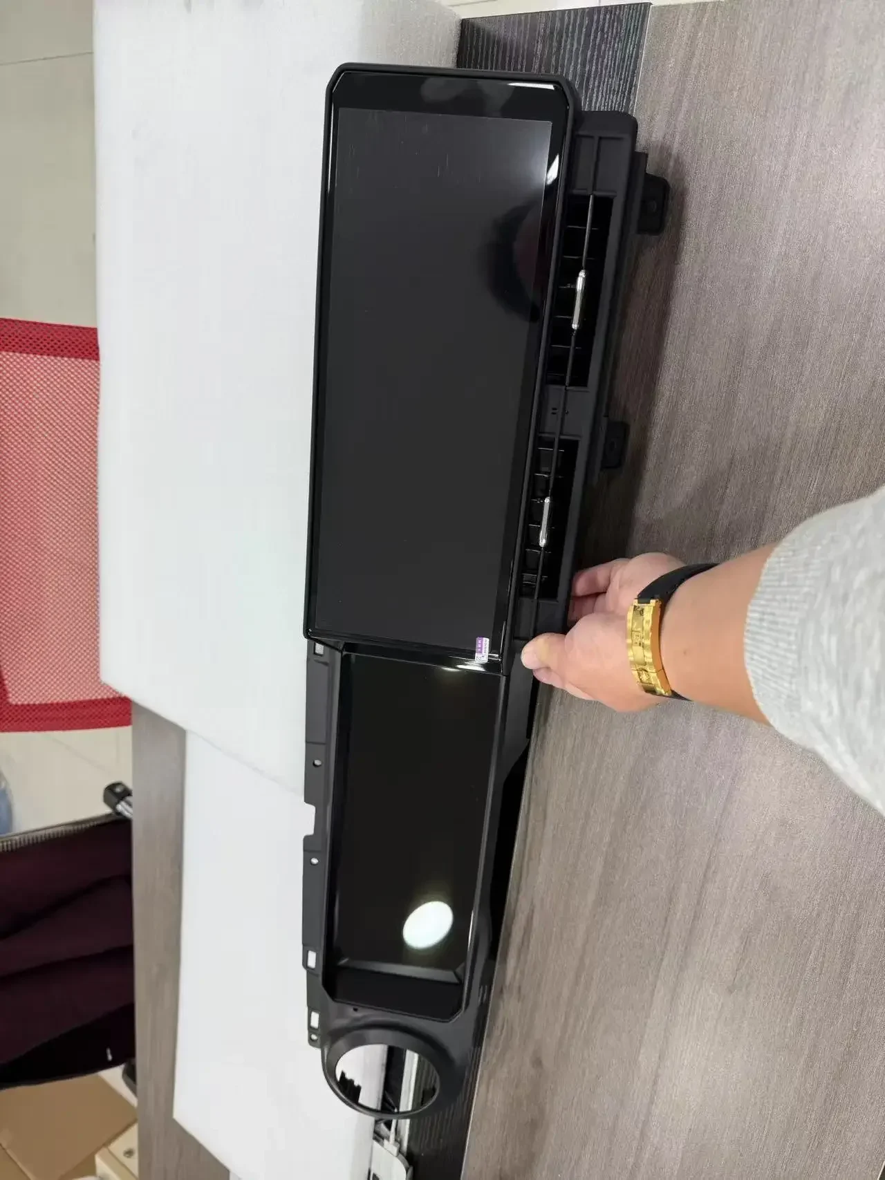 Lettore DVD per auto Android Auto Carplay a doppio schermo da 12,3 pollici per Jeep Wrangler JL 2018-2023 Unità principale per autoradio