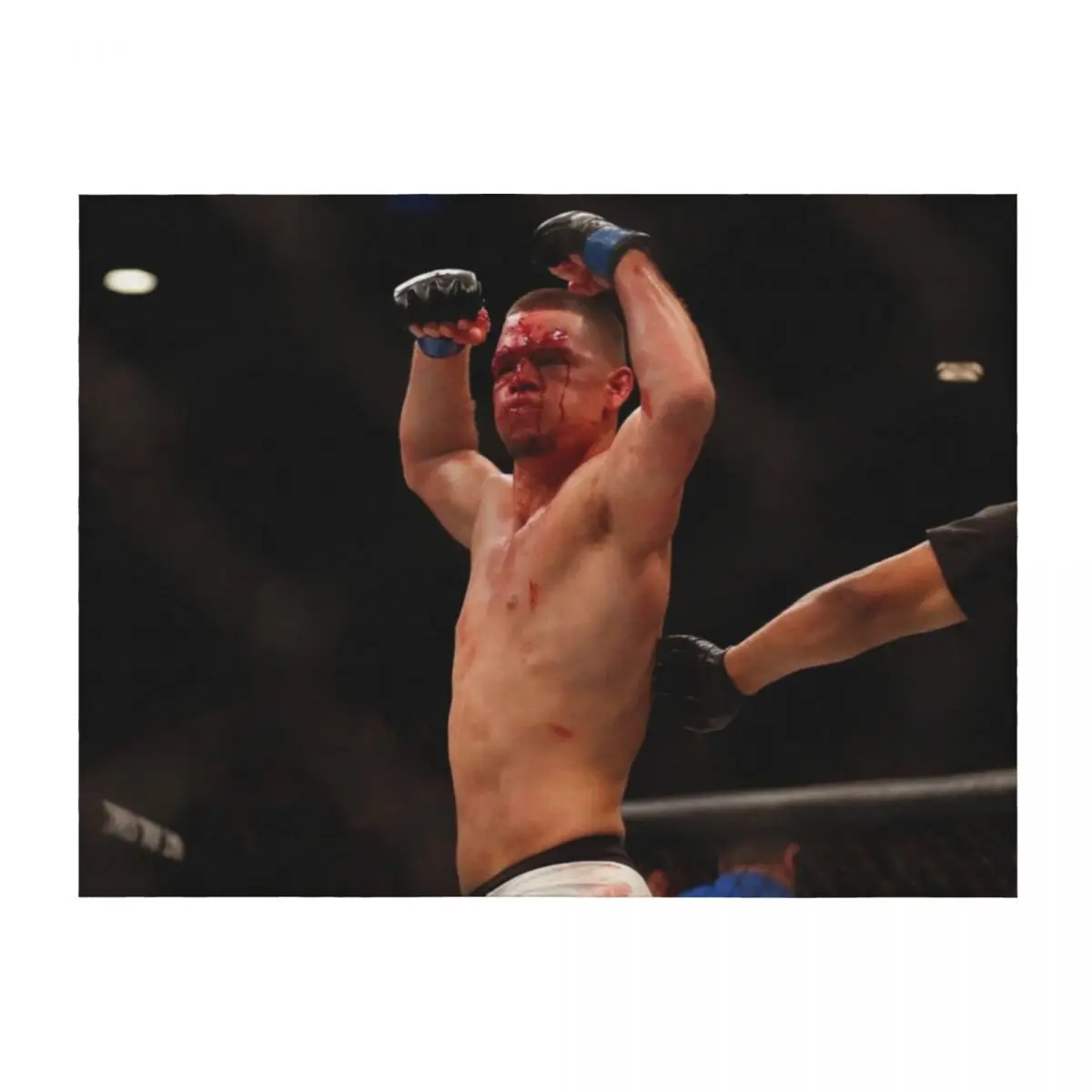 

Nate Diaz Throw Blanket Vintage heavy to sleep Heavy Blankets
