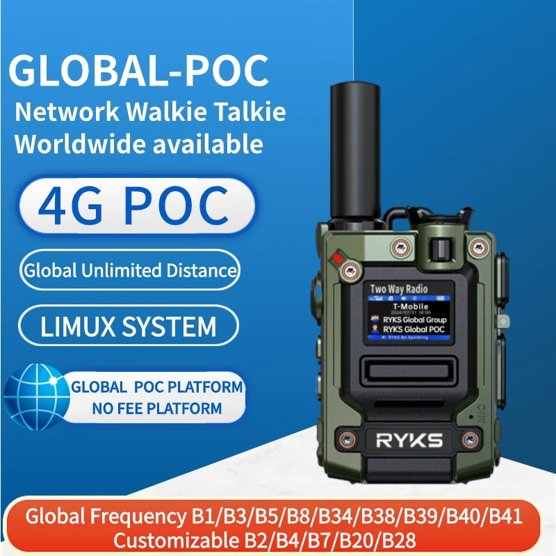 Walkie Talkie nessun limite di distanza interfono piattaforma libera lungo standby portatile più di 500 miglia set Wireless 4G