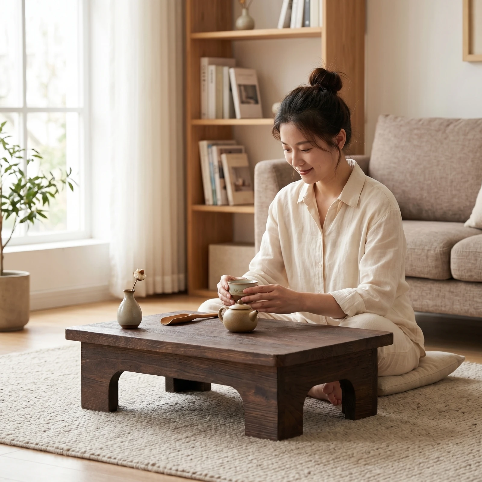 Japon Çay Masası Masif Ahşap J - Coffee Tea Nook incelemesi ve fiyatı