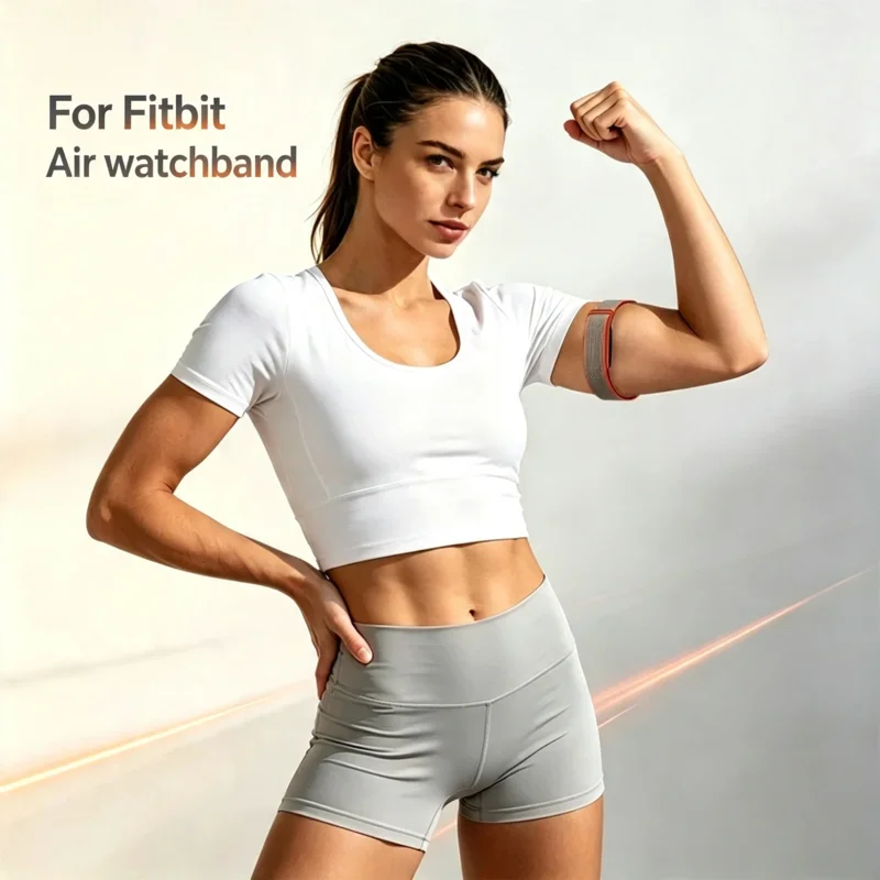 Adjustable Nylon Replacement Strap For Fitbit Air Smart Bracelet Sports Anti-fall Arm Ankle Band 2 Sizes Available