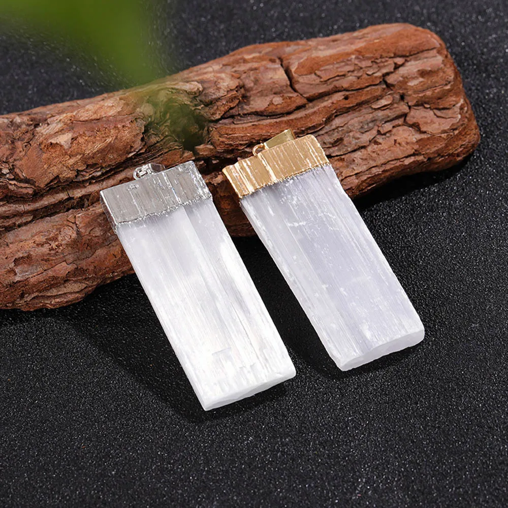 1 Stück natürlicher Selenit, weißer Gips, Kristallquarz, Rohstein, Reiki-Edelstein zum Reinigen von DIY-Geschenken – Detail 5
