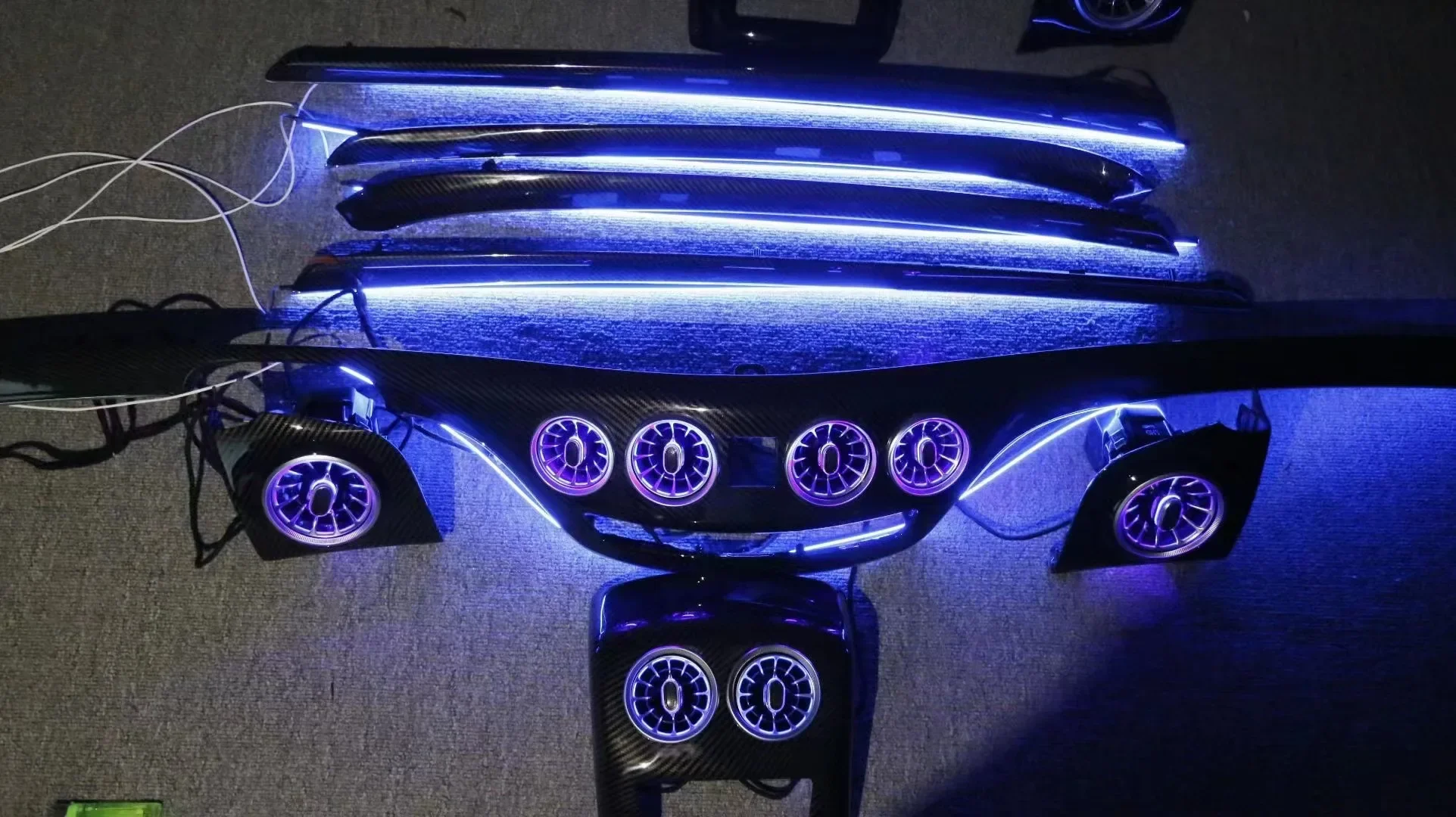 Turbine Vent Panel Cover  Class W221 W222 Upgrade Interior Center Console - Stylish And Functional Design