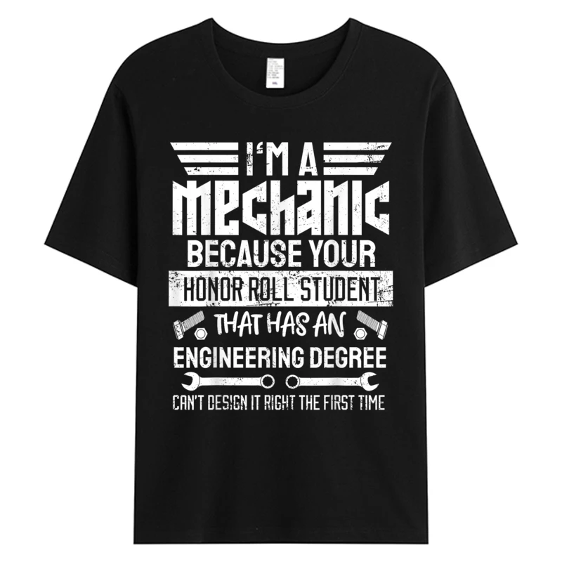 

Mechanic Car Guy Mechanics Diy Handyman Garage Repair Shop Men's Cotton Fabric Oversize Printing Tops & Tees Tshirts 3XL T-shirt