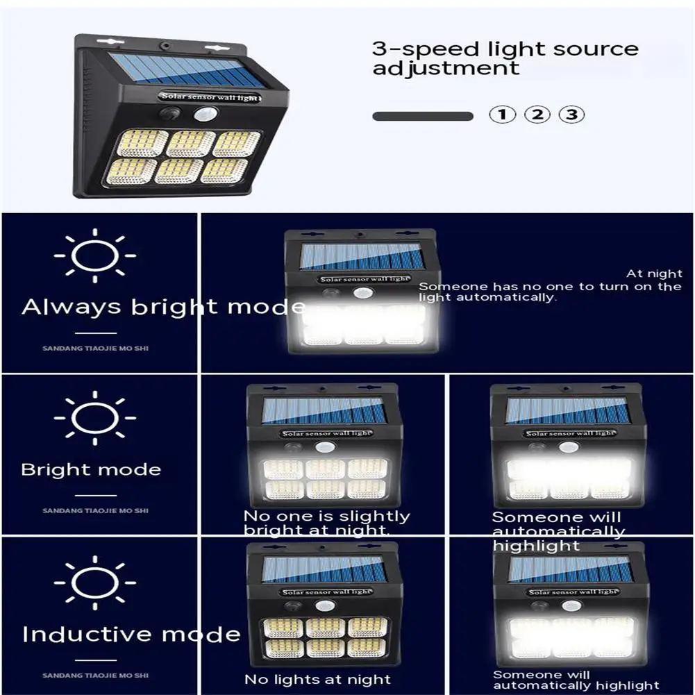 Applique Murale Solaire à LED pour Cour Extérieure, Éclairage à Induction du Corps Humain, Étanche, pour Jardin Domestique, T-shirts d'Massage, St123