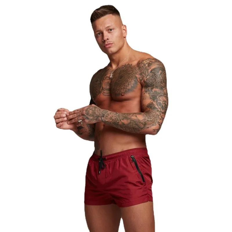 Men's Fashion Woven Sports Shorts Quick Drying Anti Sweat Elastic Fitness Running Summer 2026 Latest Style