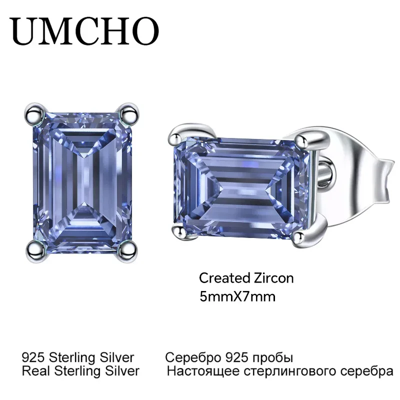 2 Pairs Tanzanite 925 Sterling Silver Earring Jewelry Sets Earring for Women