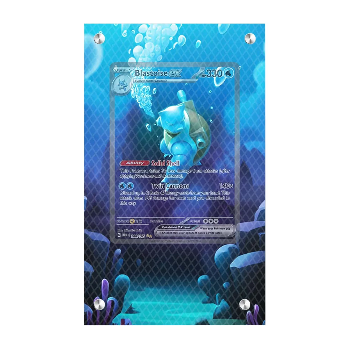 

Diy New Ptcg Blastoise Sar Card Brick Collected Card Acrylic Display Rack Ptcg Blastoise Card Brick Excluding Card Gift Toys