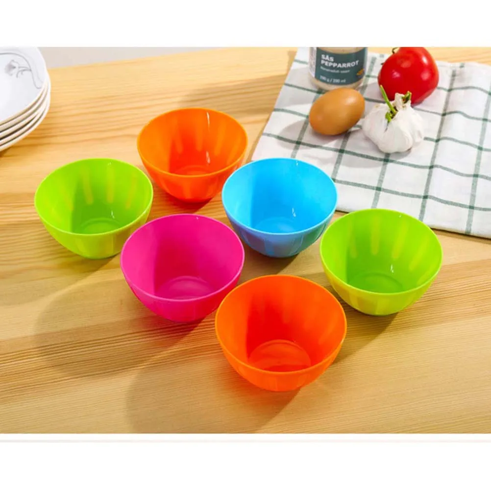 

3 pcs Plastic Small Bowls Thickened Lightweight Reusable For Feeding Facial Mask Seasoning Salad Household Kitchen Barware