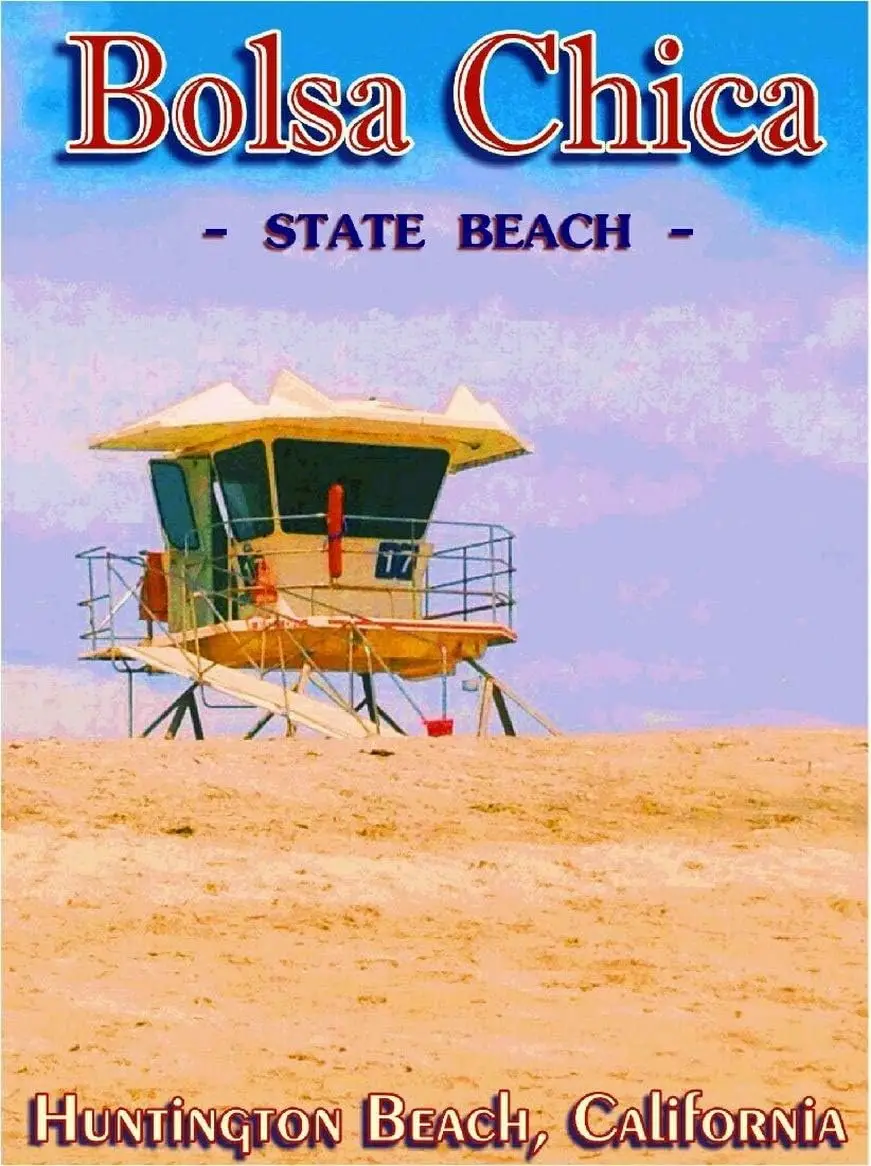 TYmall جدار الفن المعادن معلقة علامة بولسا تشيكا هنتنغتون شاطئ كاليفورنيا الولايات المتحدة Trvl الإعلان ملصق معدني خمر #1