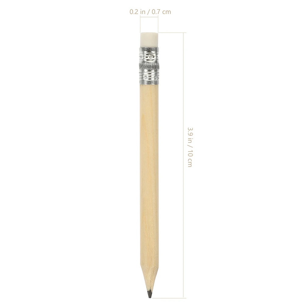 35 Pcs Log 10cm Mini Short Pencil Student Beginner Half Pencils Woodcase Wooden Kids Writing Painting Drawing Sketch