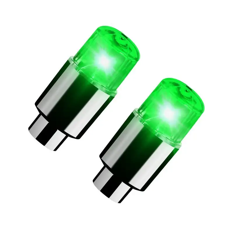 Automotive LED Tire Valve Caps Auto Hub Ambient Light Neon Lamp Valve Cover Lights Automobile Tire Decoration Accessories